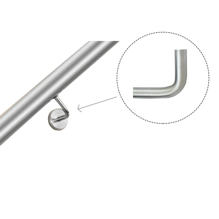 90° Solid Handrail Bracket Bends