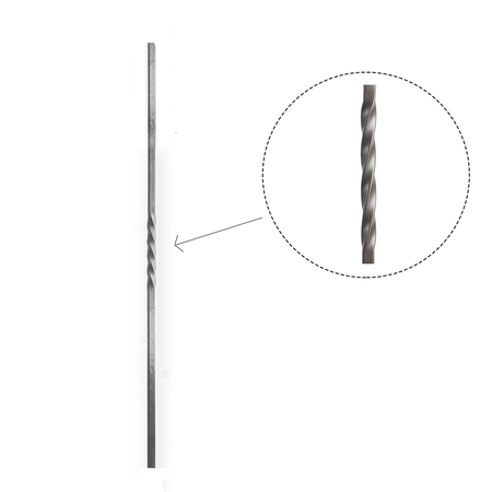Wrought Iron Twisted Bar
